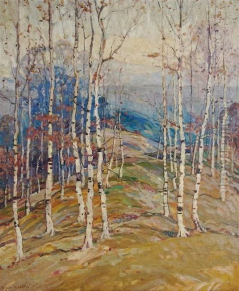 St. Scholastica Landscape Oil Painting by Knute Heldner