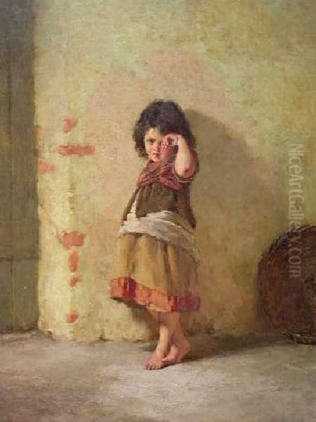 Little Girl Lost Oil Painting by Howard Helmick