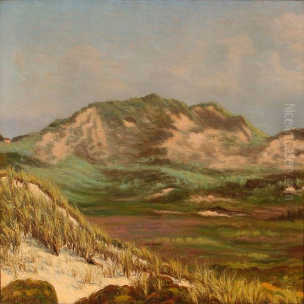 Landscape From Klitmoller Oil Painting by Viggo Helsted