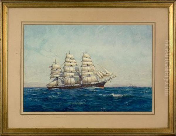 Ship Portrait Oil Painting by Augustus Morton Hely-Smith