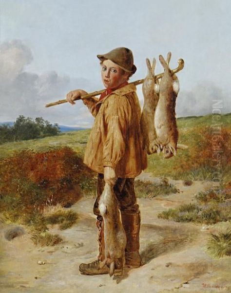 The Young Poacher Oil Painting by William Hemsley