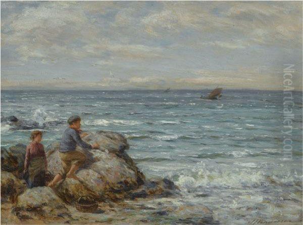 Looking Off Shore Oil Painting by Joseph Henderson