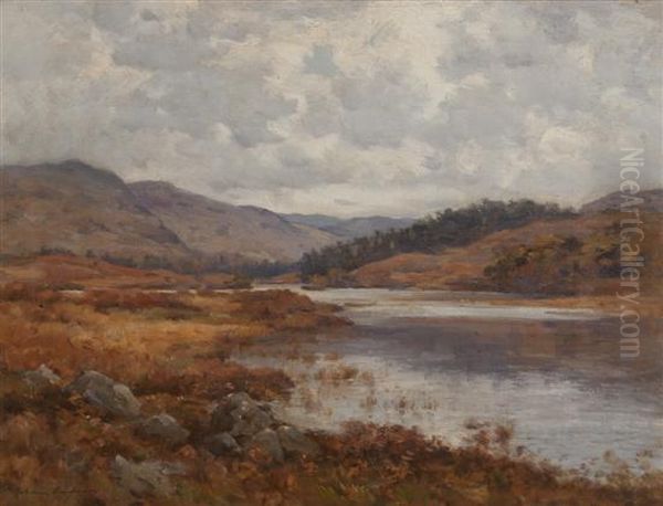 Highland River Oil Painting by Joseph Henderson