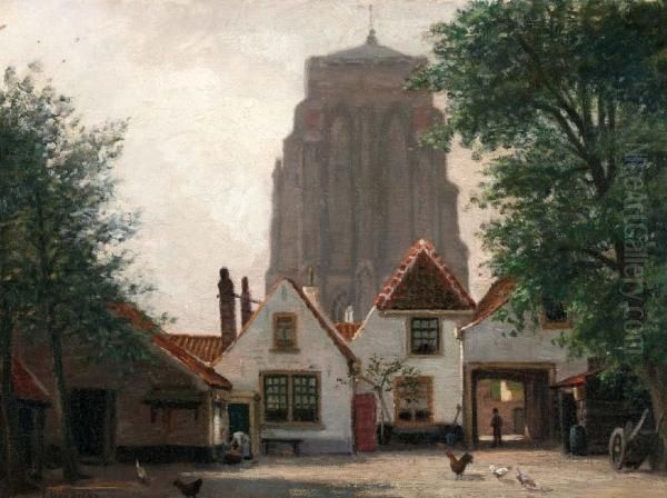 Zierikzee Oil Painting by Jurrien Hendriks