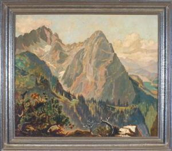 Onhe Titel Oil Painting by Josef Henfling