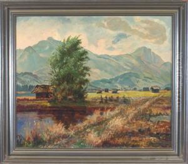 Onhe Titel Oil Painting by Josef Henfling