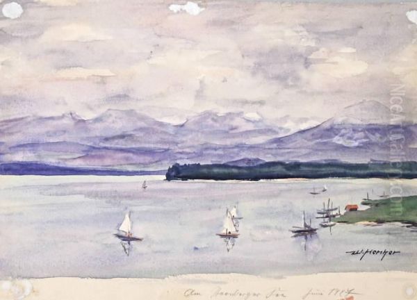 Am Starnberger See Oil Painting by Walter Henker