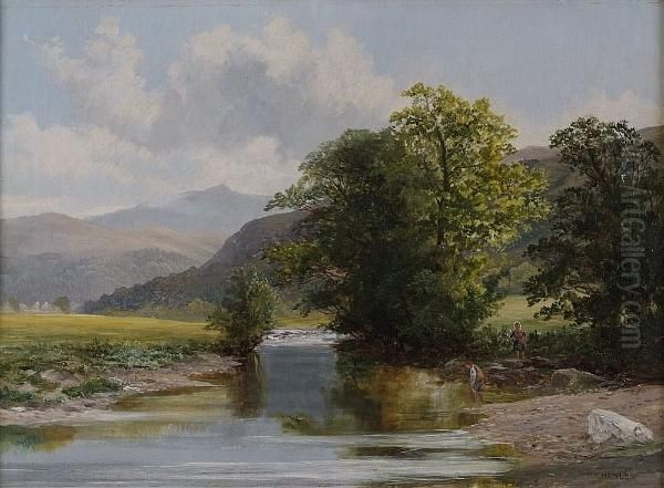 On The Machnd, North Wales Oil Painting by Henry W. Henley