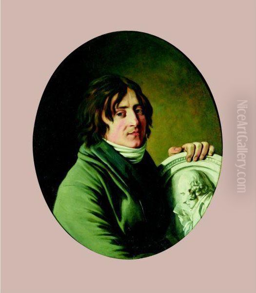 Portrait Presume De Chinard Oil Painting by Philippe Auguste Hennequin