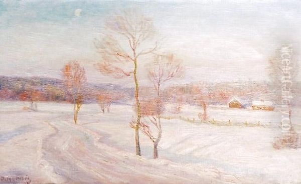 Vinter Oil Painting by Otto Hennig