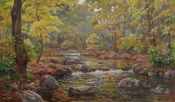 I Oktober Oil Painting by Otto Hennig