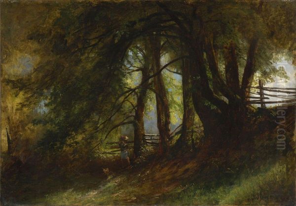 Im Wald Oil Painting by Johann Friedrich Hennings