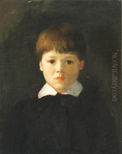 Portrait Of A Young Boy Oil Painting by Robert Henri