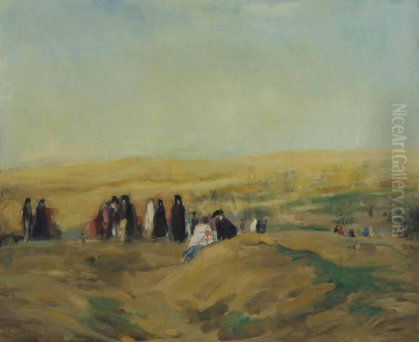 Procession In Spain Oil Painting by Robert Henri