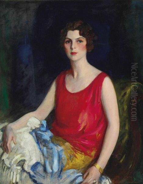 Portrait Of Loretta Hines Howard Oil Painting by Robert Henri