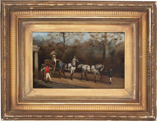 Off To Town; And On The Way Home Oil Painting by Samuel Henry Alken