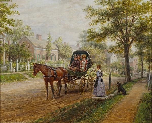 A Sunday Visit Oil Painting by Edward Lamson Henry