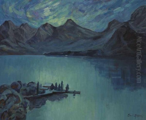 Lac D'annecy, The Alps Oil Painting by Grace Henry