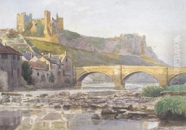 Richmond Castle Oil Painting by James Levin Henry