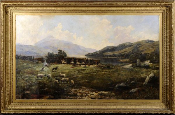 La Tonte Des Moutons Oil Painting by James Levin Henry