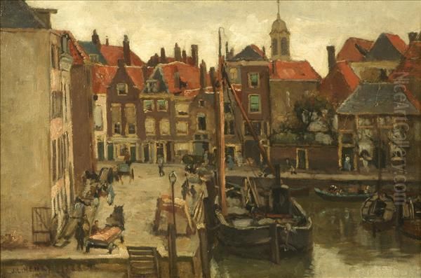 Dordrecht, Holland Oil Painting by James Levin Henry