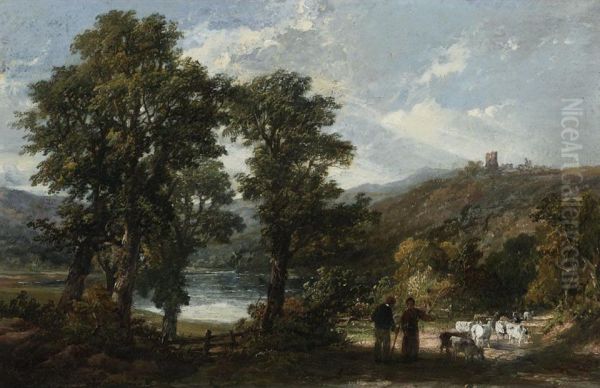 Windermere Castle Oil Painting by Frederick Henry Henshaw