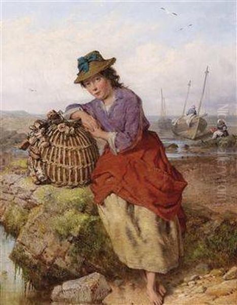 Fisher Girl Oil Painting by Isaac Henzell