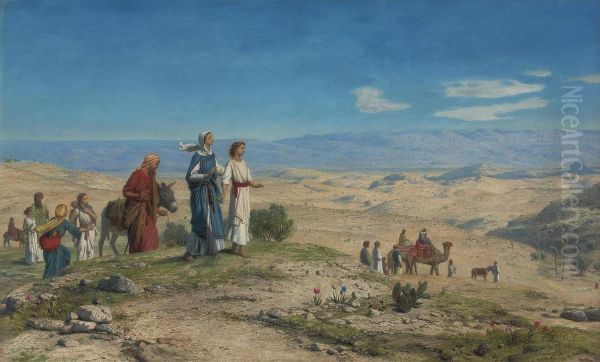 Outside Jerusalem Oil Painting by John Rogers Herbert