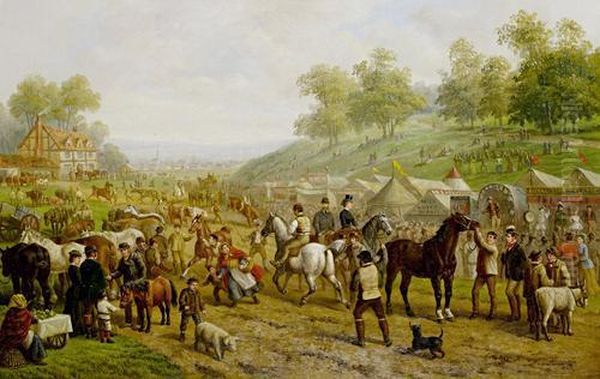 The Fair Oil Painting by Edward Benjamin Herberte