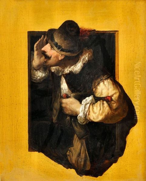 Studia Barokovej Figuralnej Kompozicieii. Oil Painting by Peter Rudolf Karl Herbsthoffer