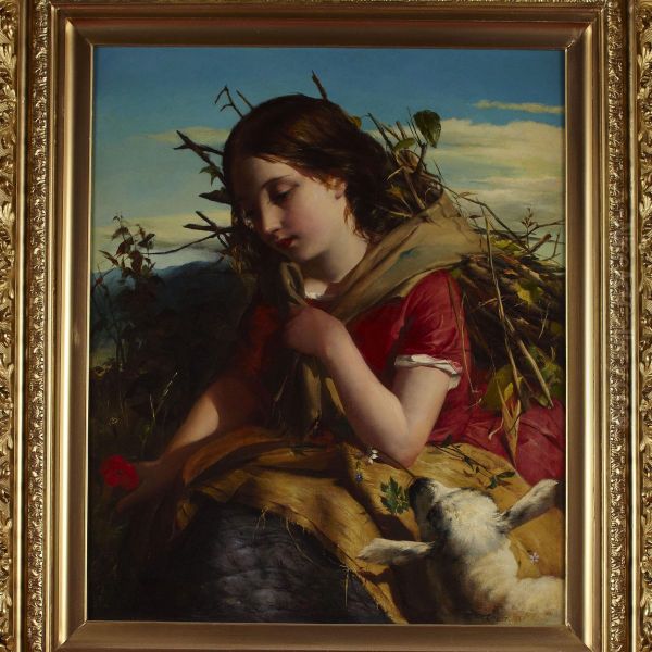 The Young Shepherdess Oil Painting by Robert Herdman