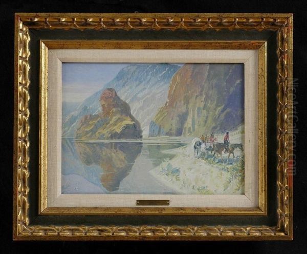 Colorado River Oil Painting by Herbert M. Herget