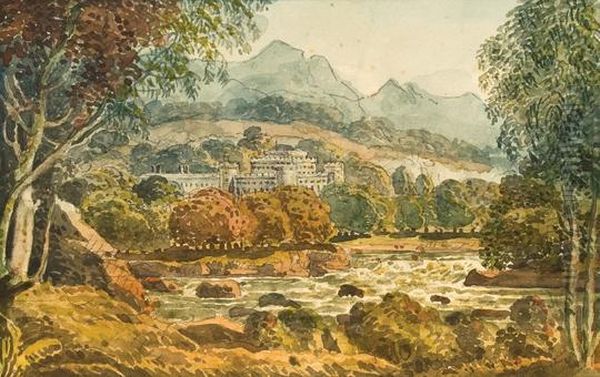 Taymouth Castle, Perthshire Oil Painting by George Heriot