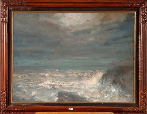 La Vague Oil Painting by Charles Hermans