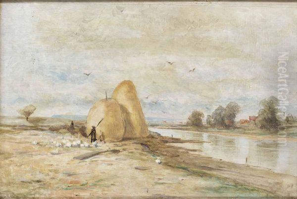 Hobalar. Oil Painting by Ferdinand Hernlund