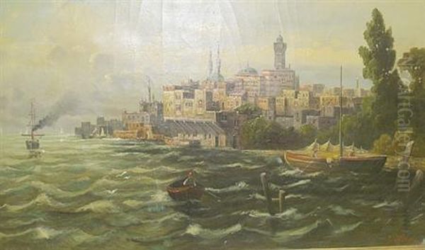 View Of Alexandria Oil Painting by James Heron