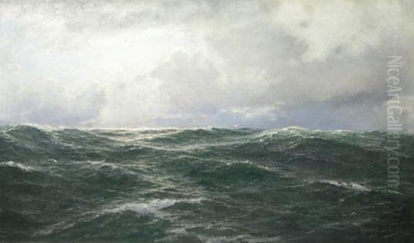 Marine Oil Painting by Franz Carl Herpel