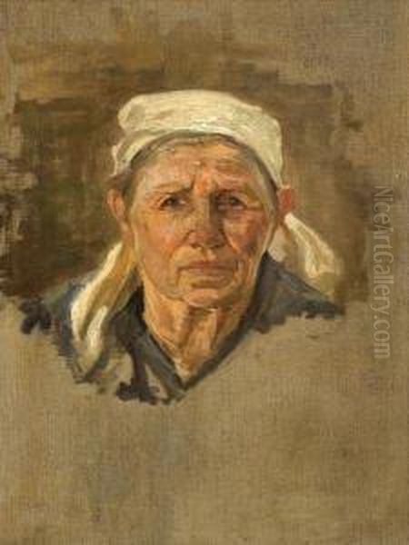 Anciana Oil Painting by Carlos Maria Herrera