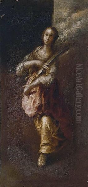 Judith Oil Painting by Francisco El Viejo Herrera