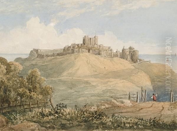 Dover Castle Oil Painting by William Robert Herries