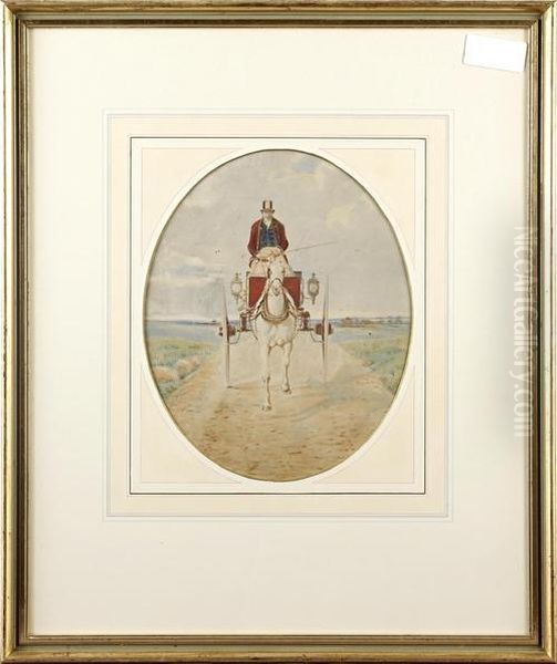 The Newmarket Mail Oil Painting by Benjamin Herring, Jnr.