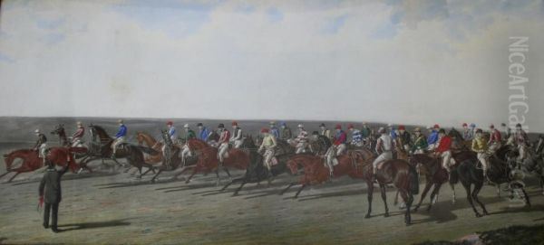 The Silks And Satins Of The Field; Oil Painting by Benjamin Herring, Jnr.