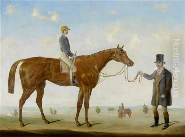 Horse And Rider Oil Painting by John Frederick Herring Snr