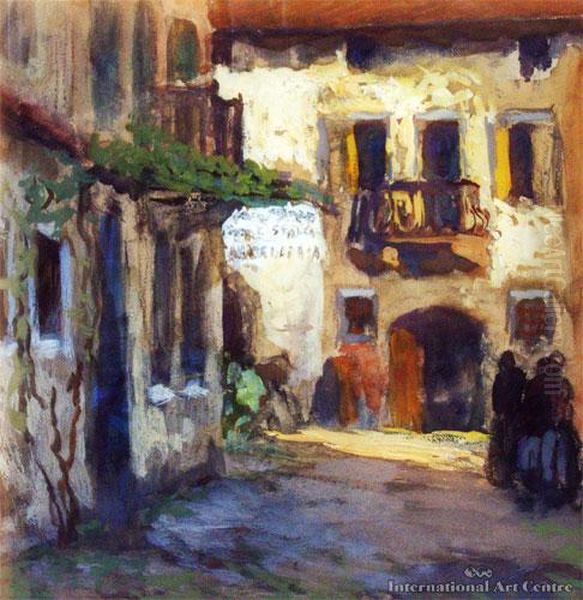 The Spanish Quarter Oil Painting by Frank Simon Herrmann