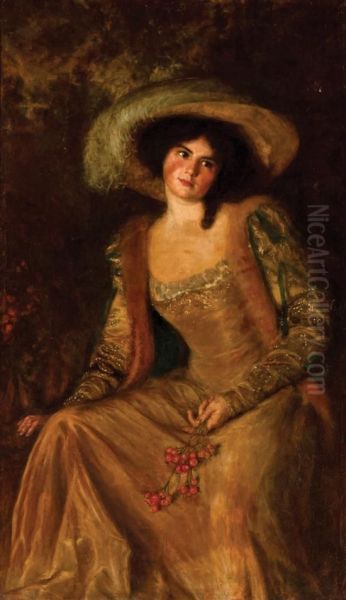 Portrait Of Miss Phyllis De Kay Oil Painting by Adele Herter