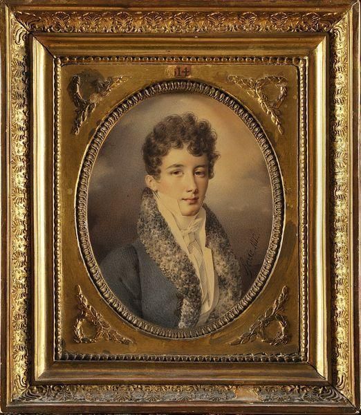 Portrait De Louis-francois- Auguste De Rohan-chabot (1788 -1833) Oil Painting by Henri Joseph Hesse