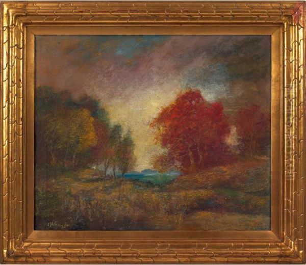 Autumn Landscape Oil Painting by Charles Hetherington