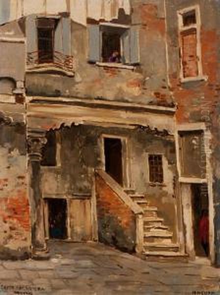 Corte Del Ancora, Venice Oil Painting by Herman Heuff