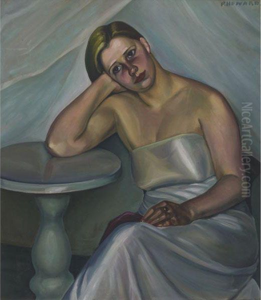 Portrait Of A Lady Oil Painting by Prudence Heward