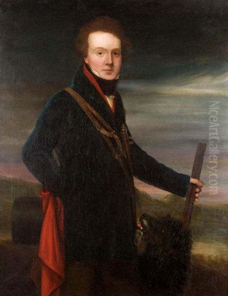 Portrait Of John Graham Of Duchray And Rednock Oil Painting by George Watson Hewitt